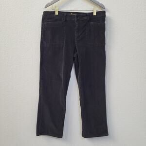 Corduroy Pants Gloria Vanderbilt Womens 16P Petite Stretch Black Fall Winter